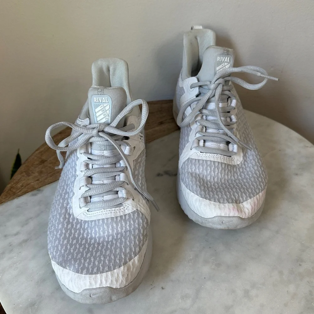 NIKE Renew Rival Women's White Lace-up Sneakers Tennis shoes size 8